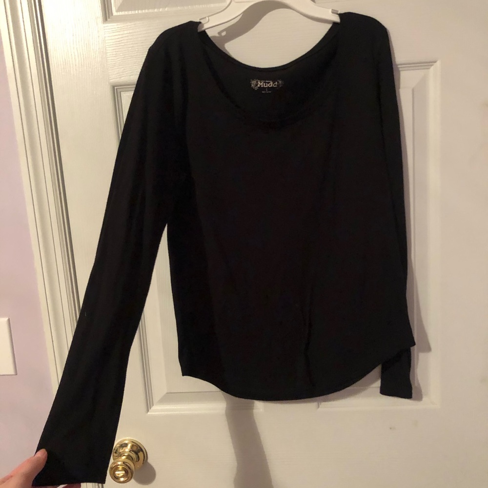 black long sleeve shirt